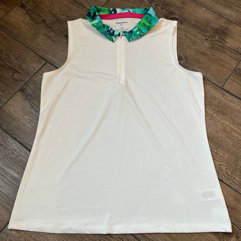 Tommy Bahama Performance 1/4 zip golf tank Women’s‎ size Large
